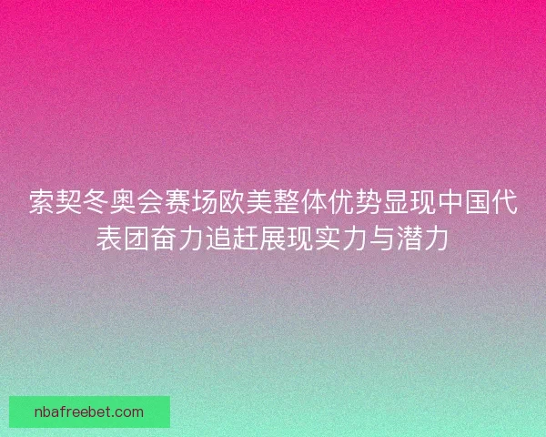 索契冬奥会赛场欧美整体优势显现中国代表团奋力追赶展现实力与潜力